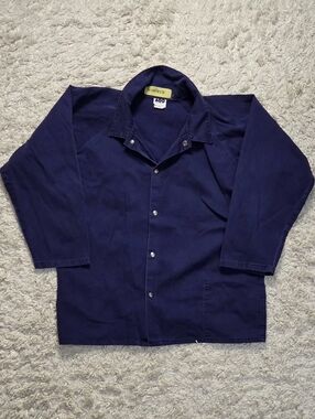 AGO Navy/Purple Heavy Chore Work Jacket XL